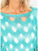 Open Knit Wave Sweater