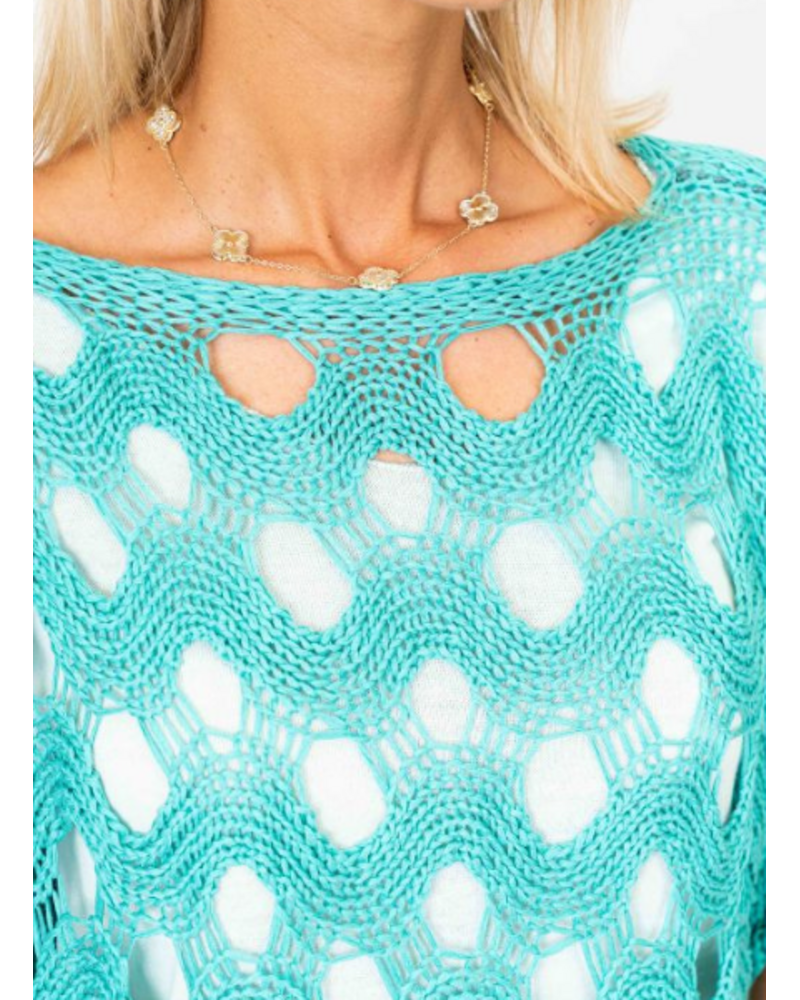 Open Knit Wave Sweater