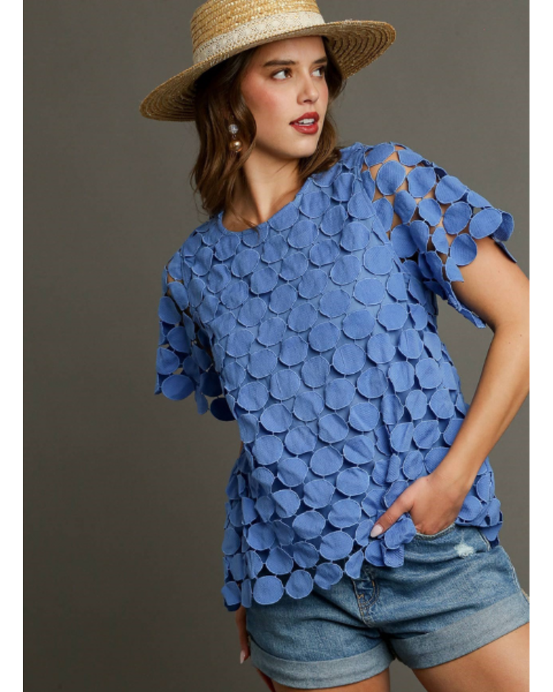 Circle Lace Layered Boxy Top