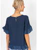 Ruffle Edge Linen Top