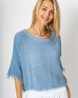 Cotton and Linen Mix Crop Top