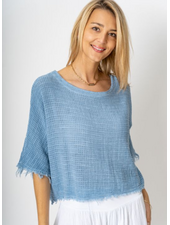 Cotton and Linen Mix Crop Top