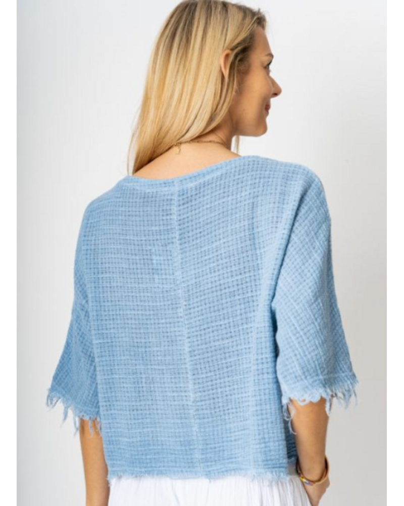 Cotton and Linen Mix Crop Top