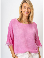 Cotton and Linen Mix Crop Top