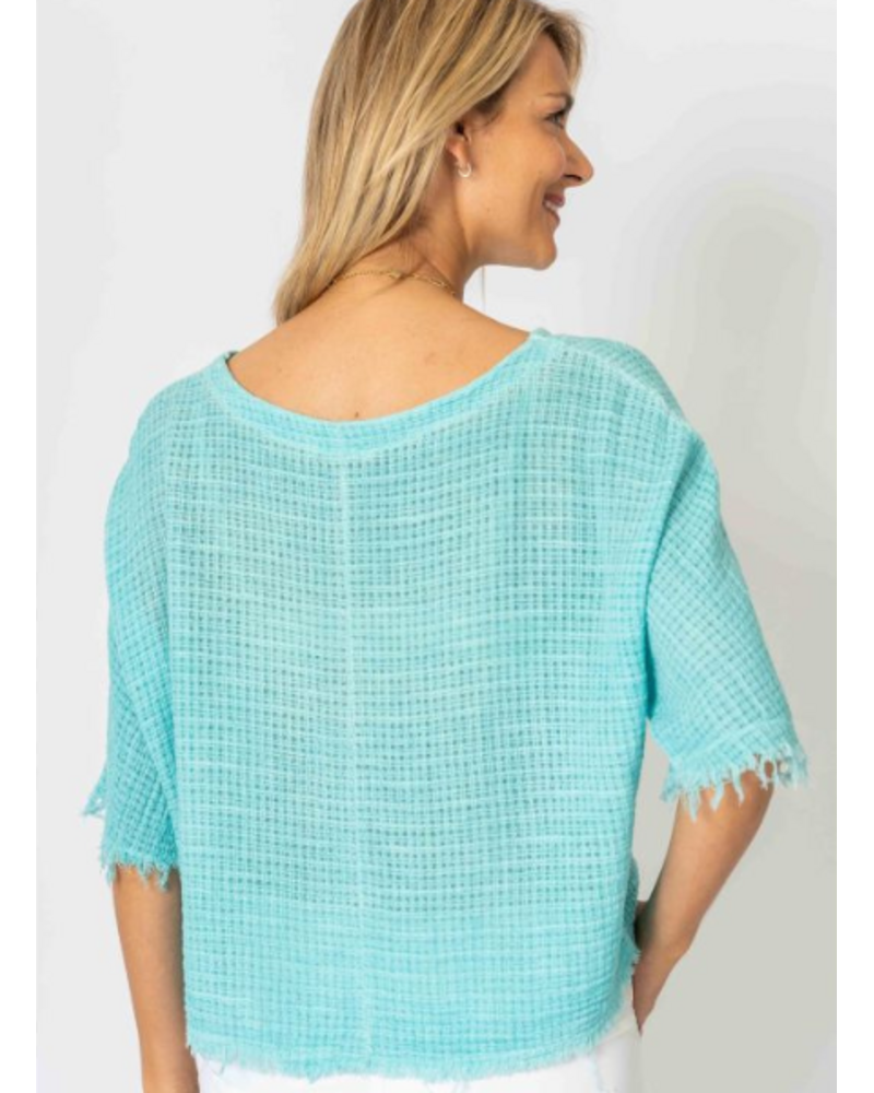 Cotton and Linen Mix Crop Top