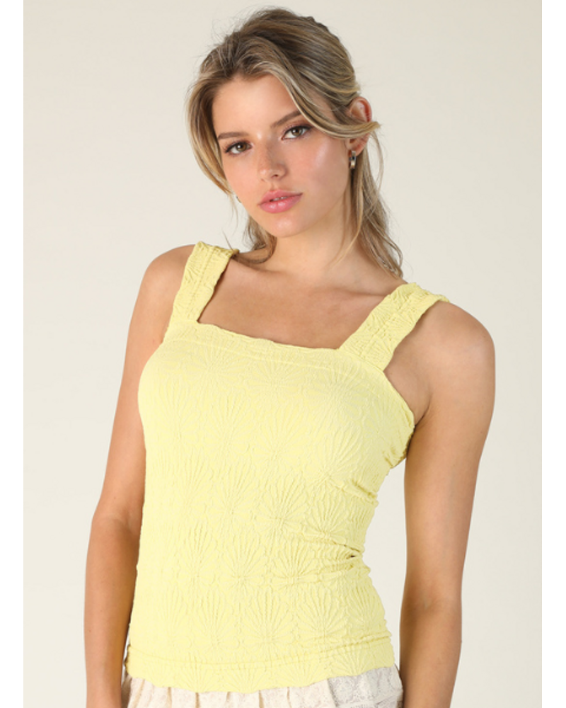 Lace Textured Square Top