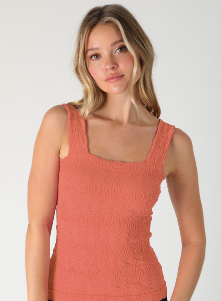 Lace Textured Square Top