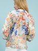 Watercolor Floral Printed Blouse