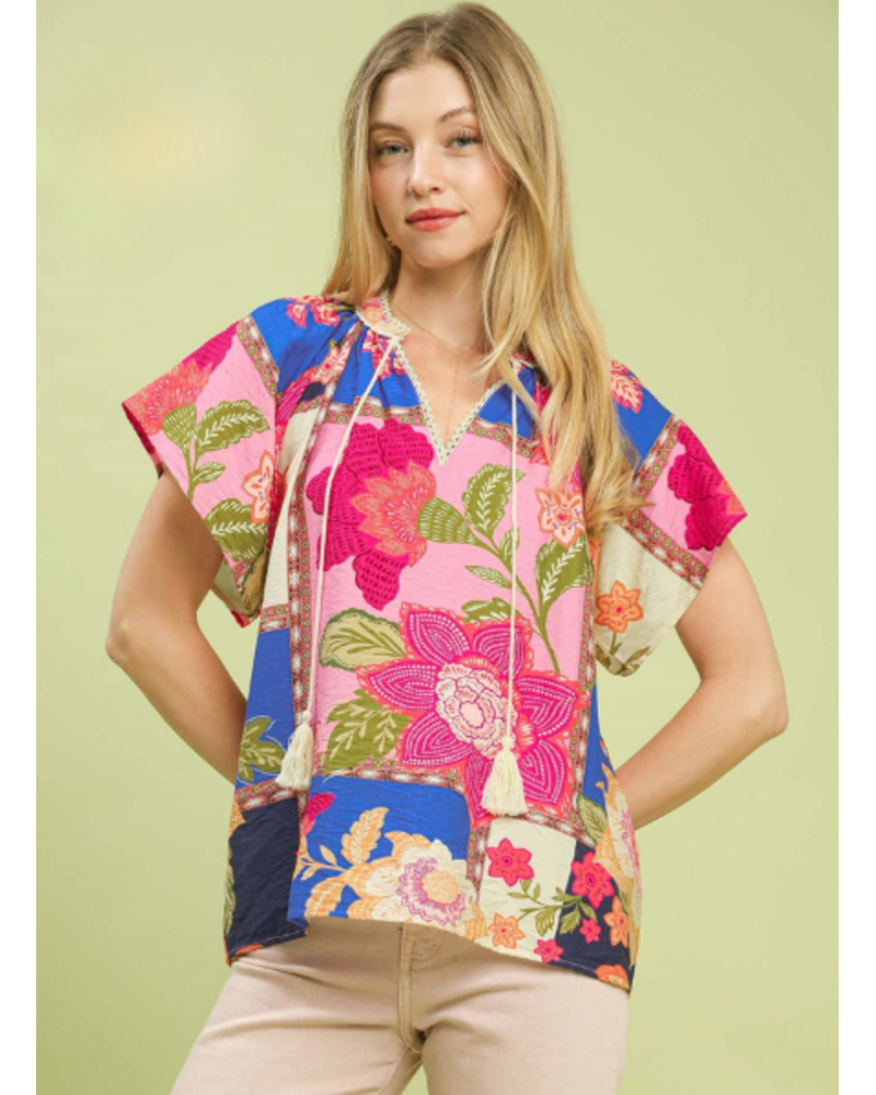 Patchwork Paisley Flowers Top