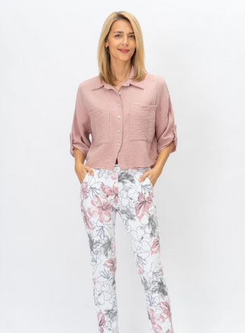Button Up Guaze Top