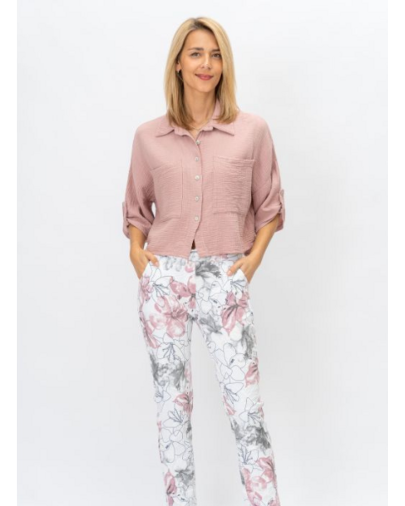 Button Up Guaze Top