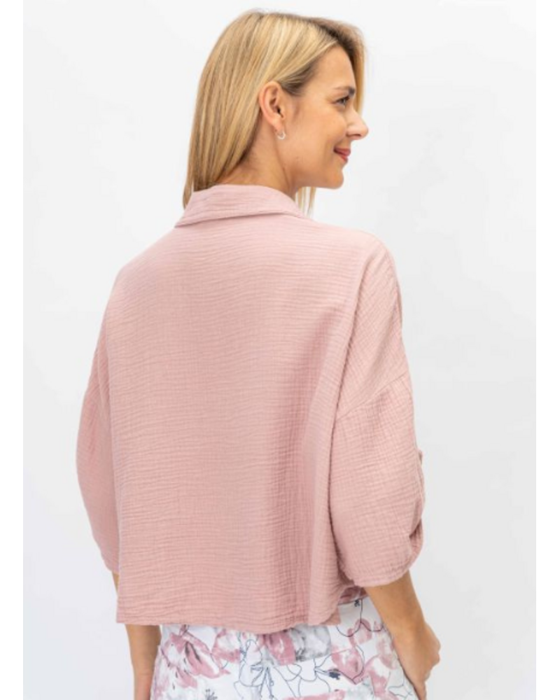 Button Up Guaze Top