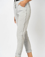 Jegging with Flower Lace Trim