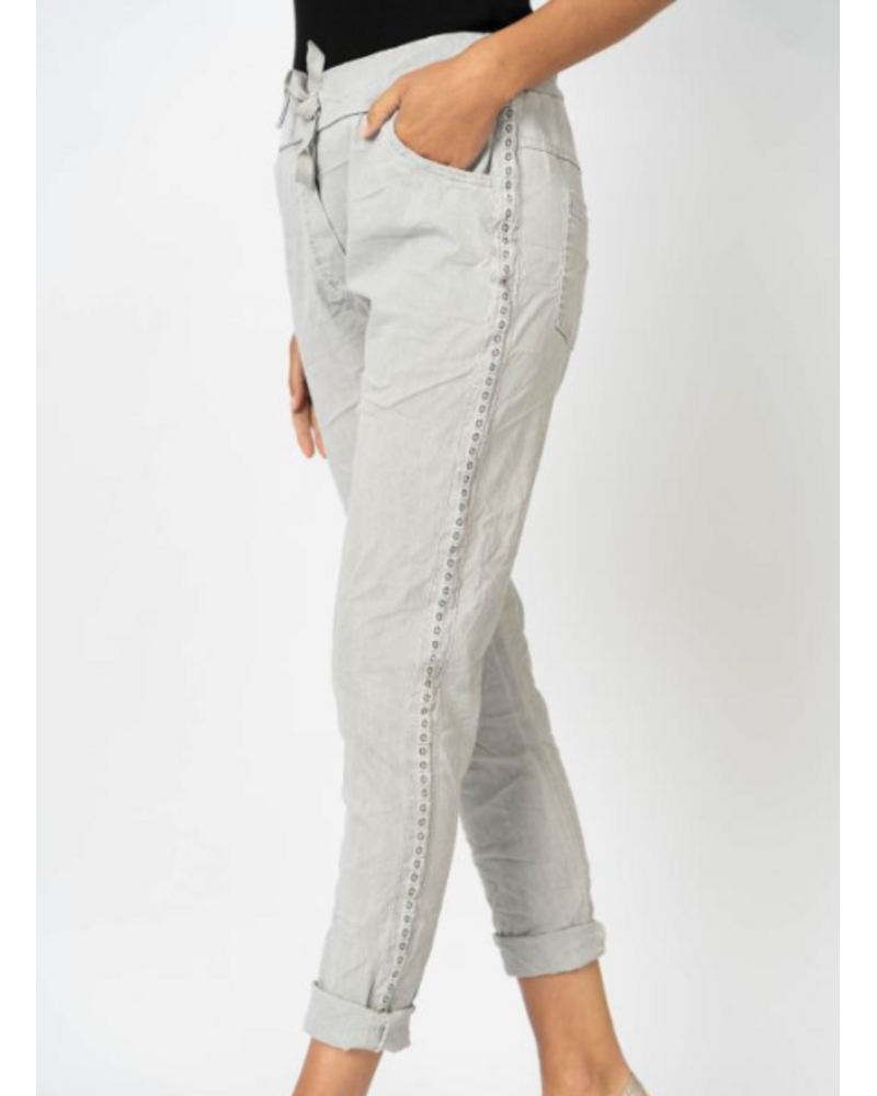 Jegging with Flower Lace Trim