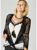 Short Lasercut Flower Cardigan