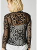 Short Lasercut Flower Cardigan