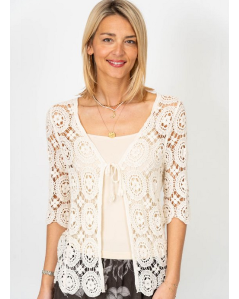 Lace Front Cardigan