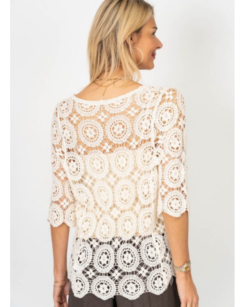 Lace Front Cardigan