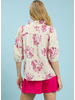 Floral Embroidered Ruffled Top