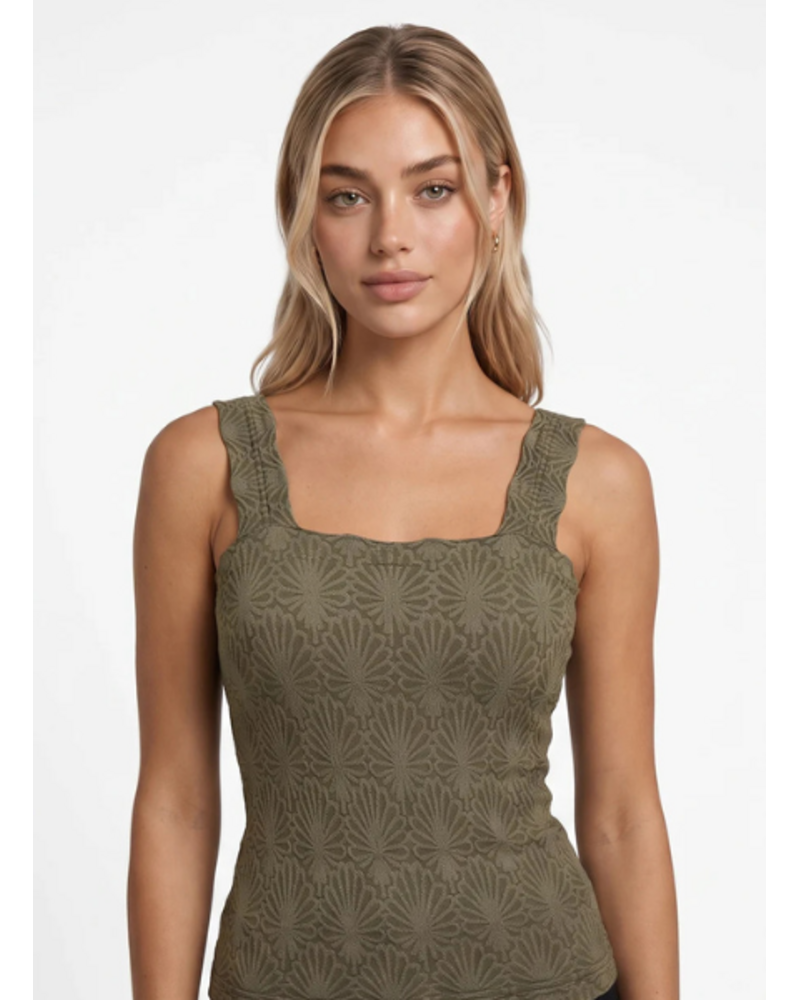 Lace Textured Square Top