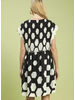 Hexagon Polk-A-Dot Babydoll Dress