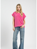 Scalloped Cap Sleeve Solid Top