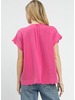 Scalloped Cap Sleeve Solid Top