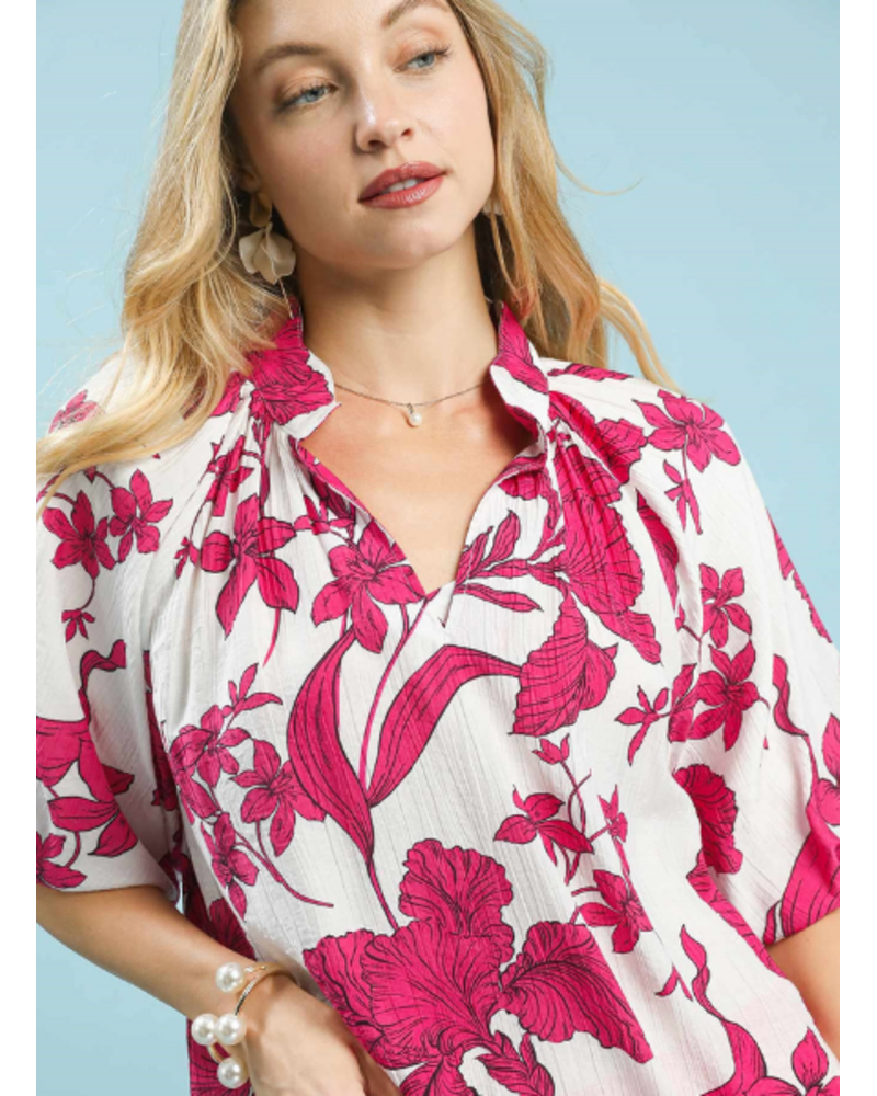 Bold Floral Printed Top
