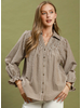 Striped Chambray Blouse