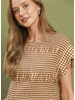 Gingham Smocked Peplum Top