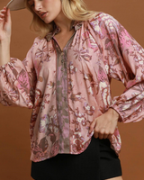 Fall Florals Lightweight Blouse