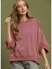 Mineral Wash Lace Patch Top
