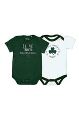 Garb Final Sale Girls Green I LOVE TRINITY Onesie