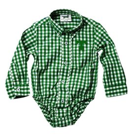 Wes & Willy Gingham Onesie