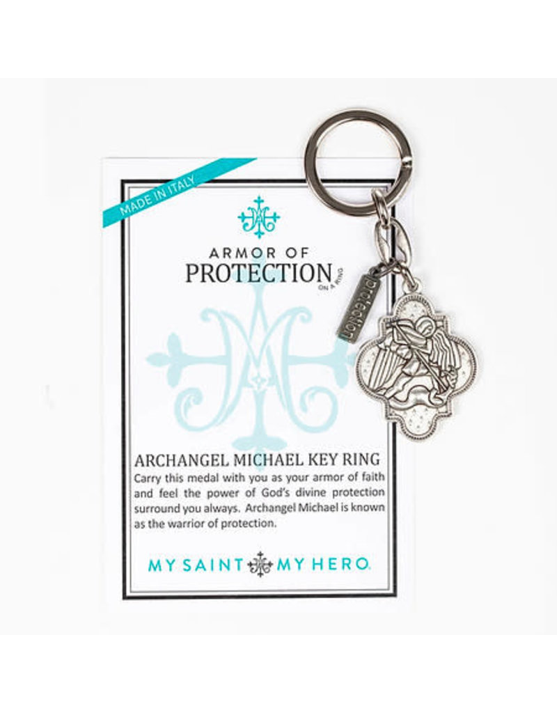 My Saint My Hero Armor of Protection St. Michael the Archangel Keychain