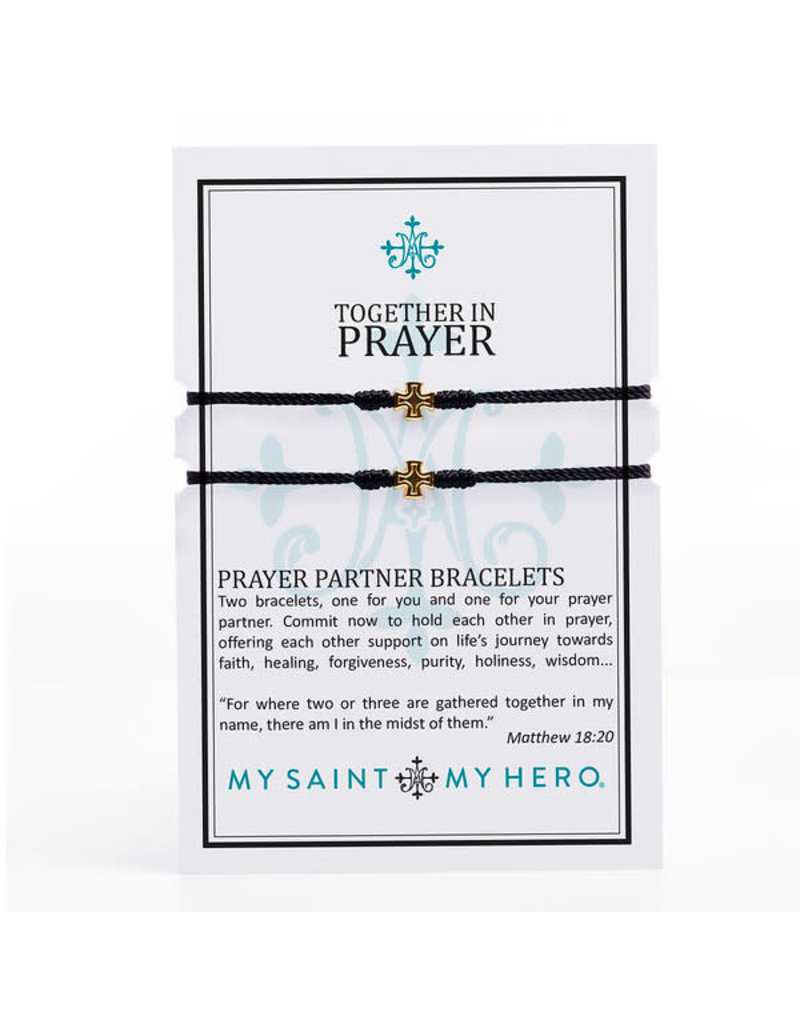 My Saint My Hero Prayer Partner Bracelet Gold