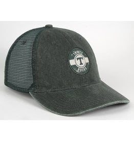 AHEAD Ahead Green Washed Canvas Mesh Snap Back Hat