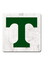 Legacy Athletics Sandstone Cream Marble Coaster with Power T