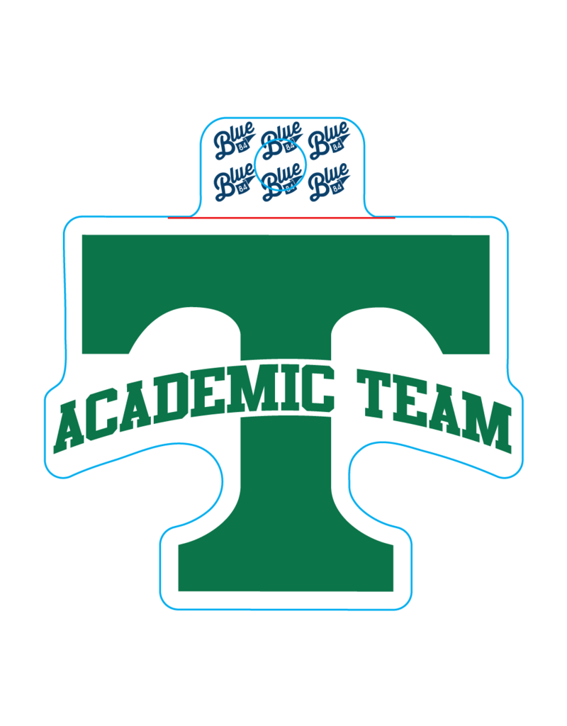 Blue 84 Power T Academic Team Sticker