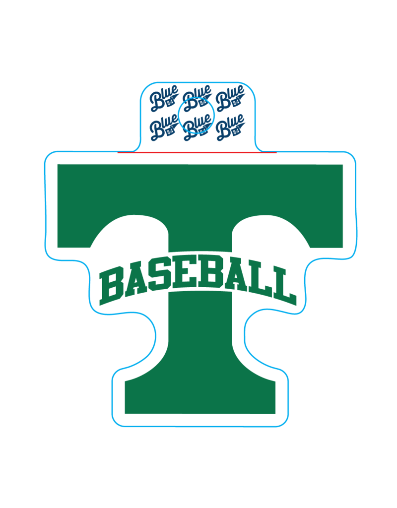 Blue 84 Power T Baseball Sticker