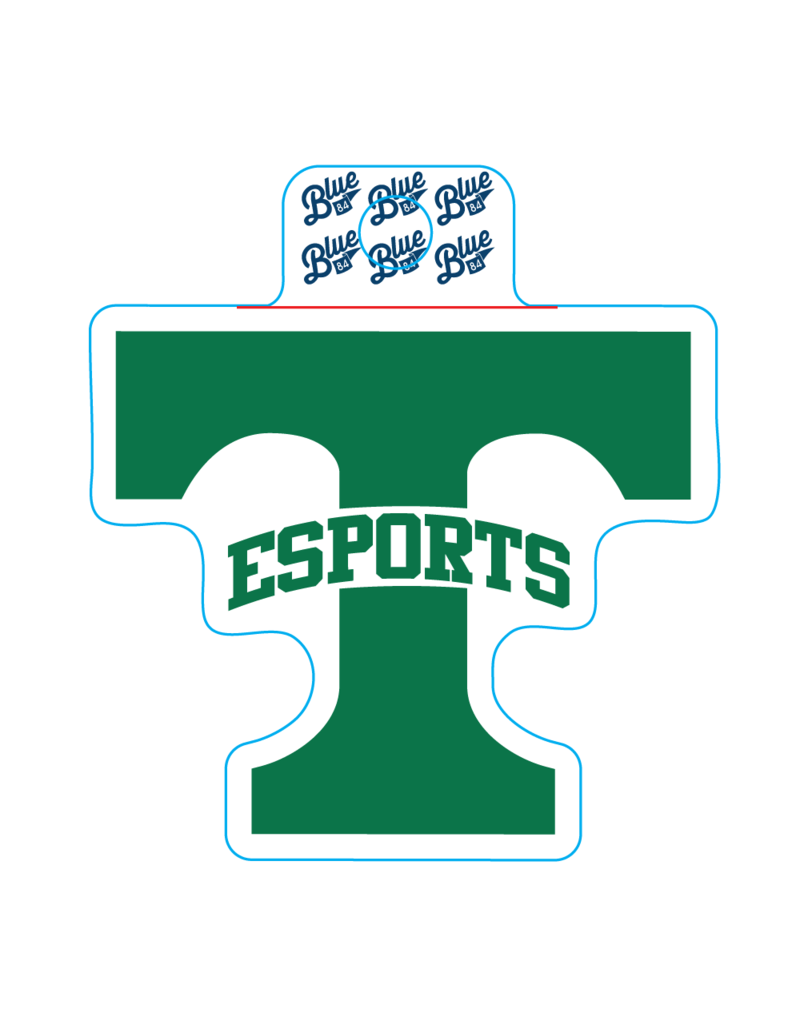 Blue 84 Power T Esports Sticker