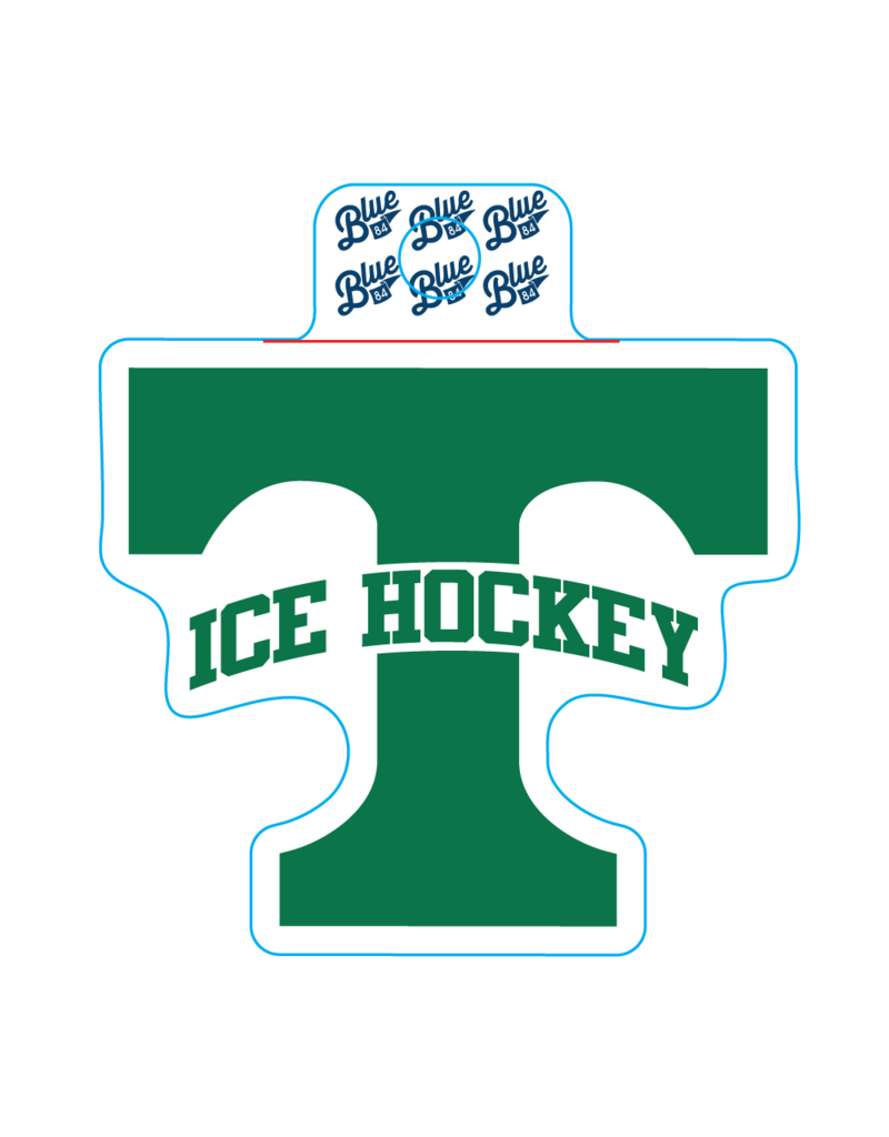 Blue 84 Power T  Hockey Sticker