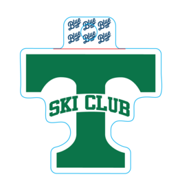 Blue 84 Power T Ski Club Sticker