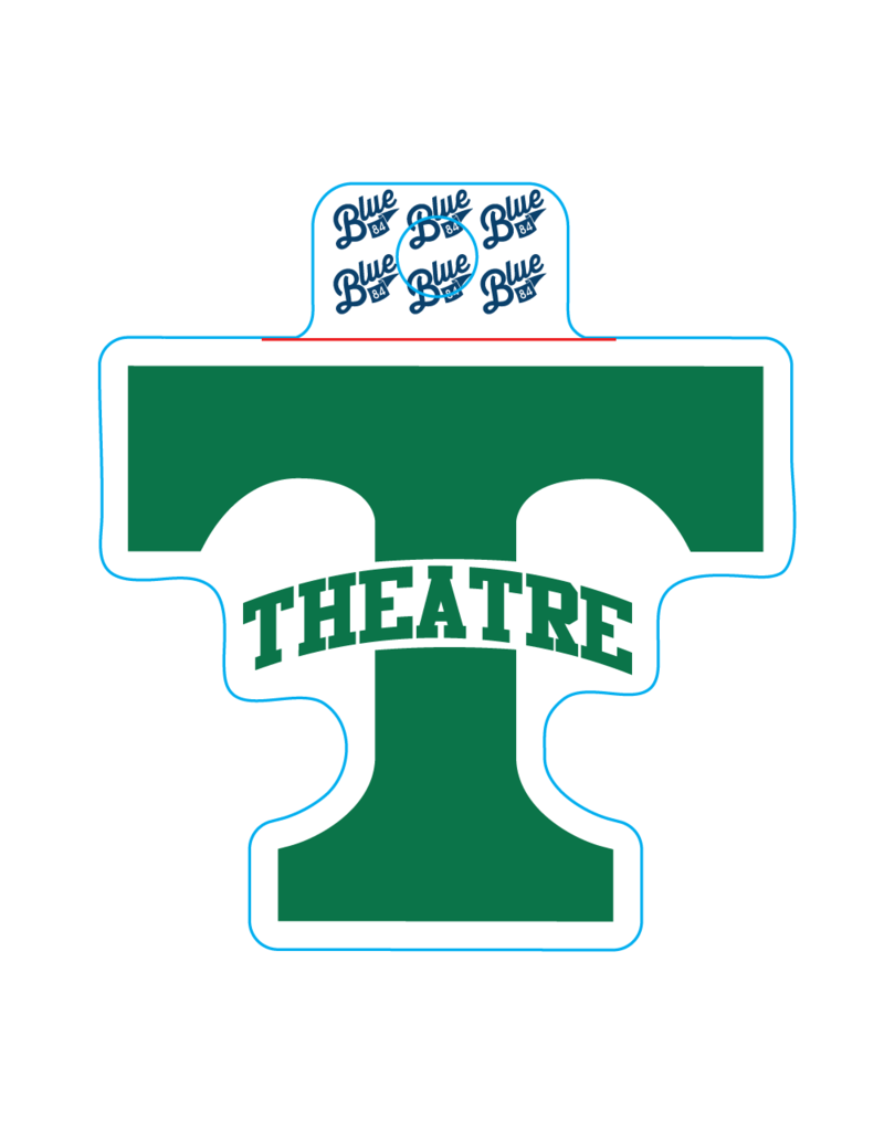 Blue 84 Power T Theatre  Sticker