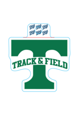 Blue 84 Power T Track and Field Sticker