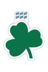 Blue 84 Shamrock Sticker 8"x 8"