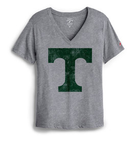 League League Heather Ladies V-neck
