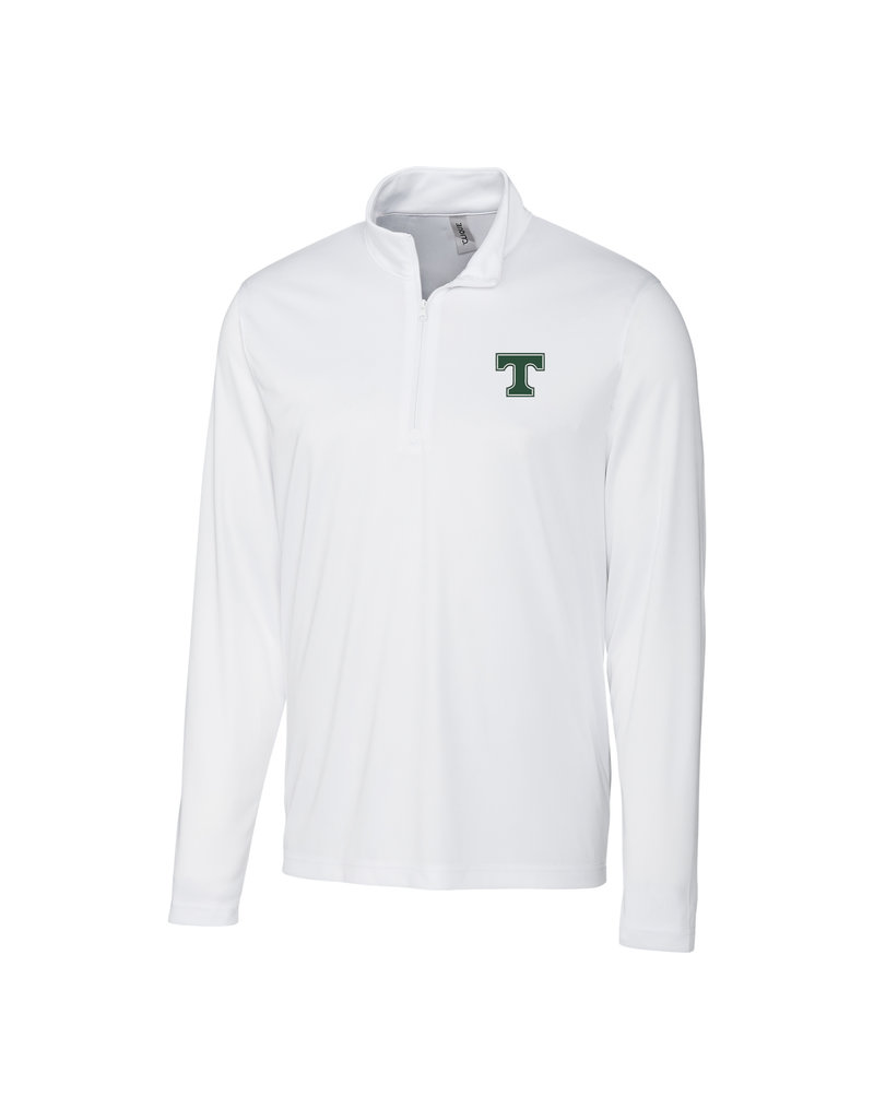 Clique/Cutter Buck Spin Eco Performance White 1/4 Zip
