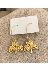 McTrinkets Shamrock Gold Earrings
