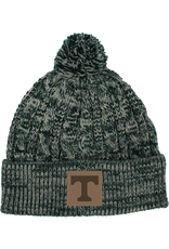 AHEAD Cable Knit  Hat with Cuff and Pom